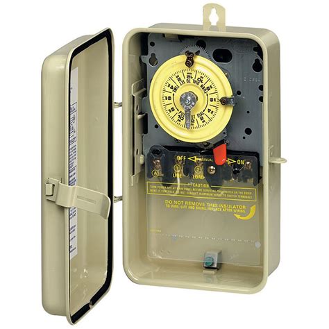 electric breaker box to intermatic sprinkler system|Intermatic mechanical timer.